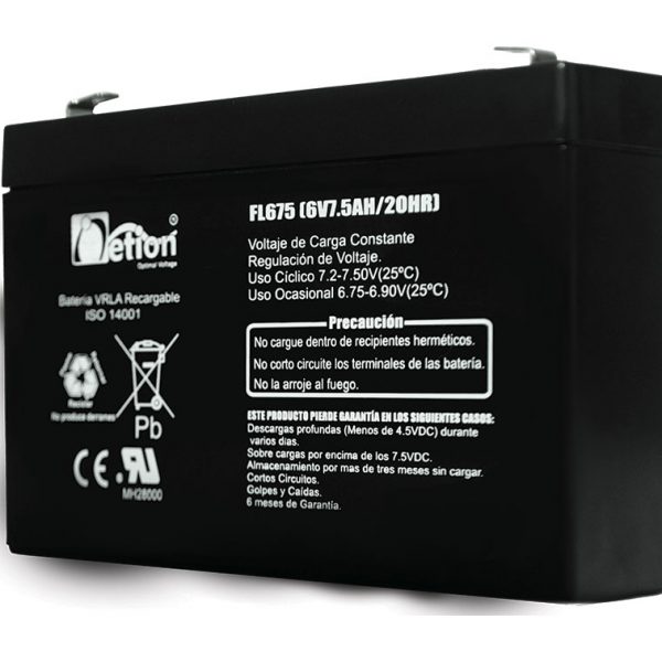 BATERIA 6V 7,5AH NETION 3006V07A - AMVAR WORLD